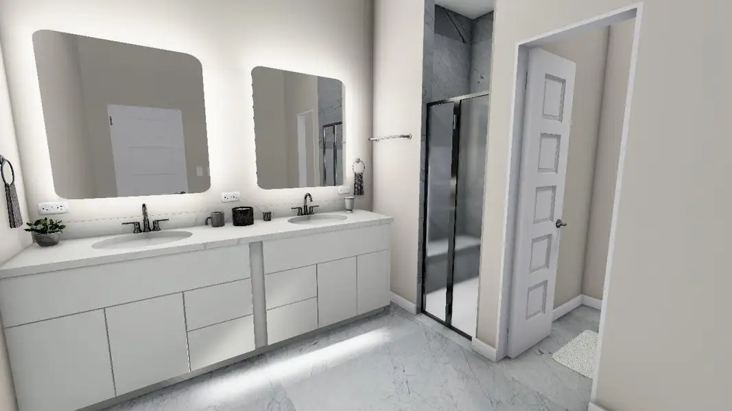 Furnished interior view inside a new home in , Houston (Image 4).