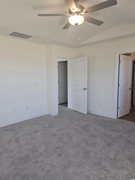 Tray ceiling with fan