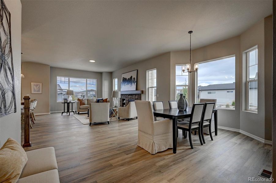 Furnished interior view inside a new home in , Colorado Springs (Image 14).