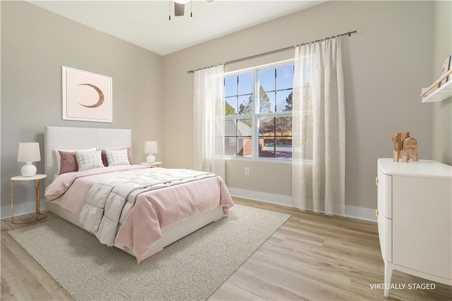 Furnished interior view inside a new home in , Atlanta (Image 10).