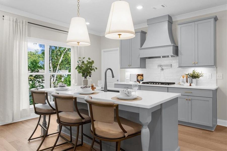 Furnished interior view inside a new home in , Flowery Branch (Image 10).