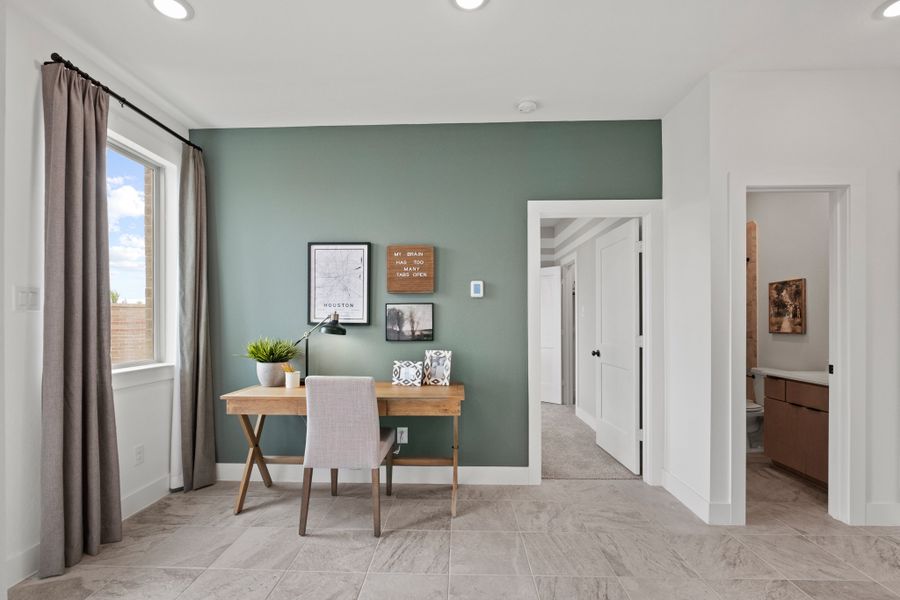 Furnished interior view inside a new home in Elyson, Katy (Image 9). Furnished interior view inside a new home in Elyson, Katy (Image 9).