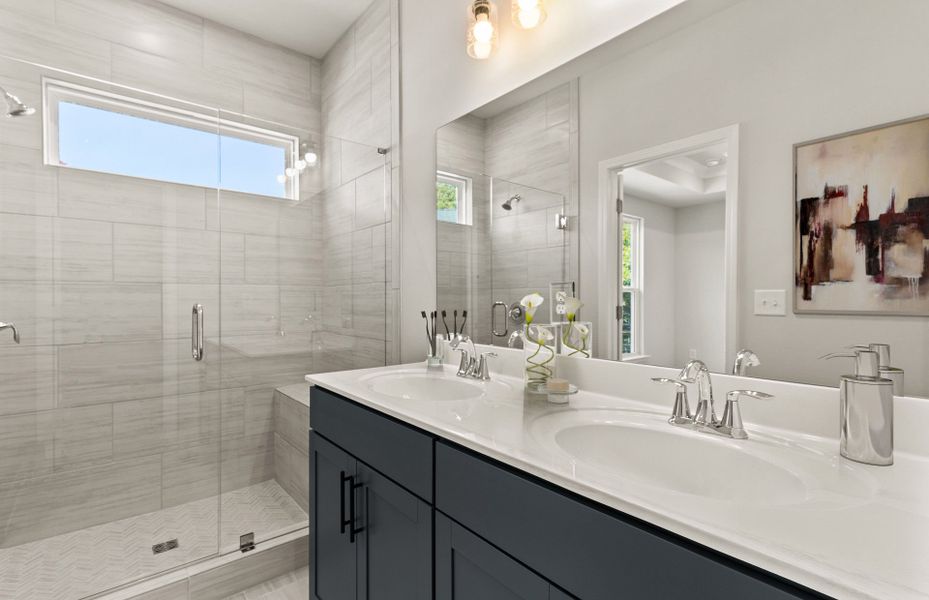 Owner's Bath on Second Floor  in new home construction at Skyline by John Wieland Homes Nashville