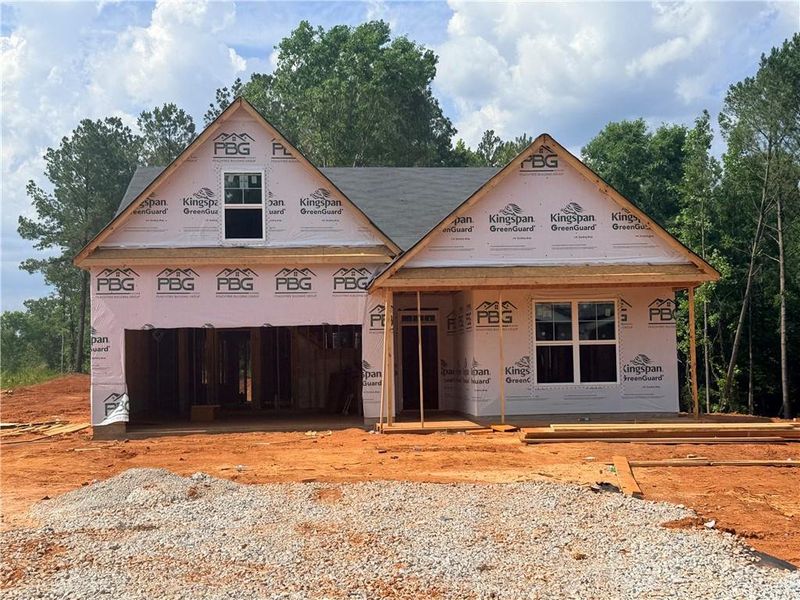 In-progress construction of a new home in Waters Edge, Mansfield, GA (Image 20).