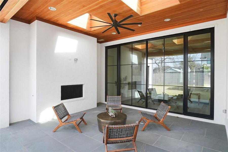 Exterior details and patio area of a home in , Dallas (Image 2). Exterior details and patio area of a home in , Dallas (Image 2).