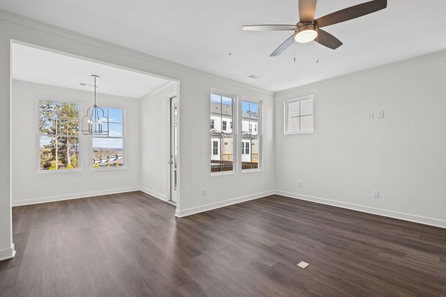 Spacious, unfurnished interior of a new home in The Village at River Green, Canton (Image 14).