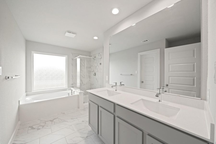 Furnished interior view inside a new home in Grand Oaks Village, Houston (Image 6). Furnished interior view inside a new home in Grand Oaks Village, Houston (Image 6).