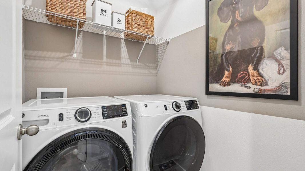 Laundry Room in the Flagler Floorplan by DRB Homes