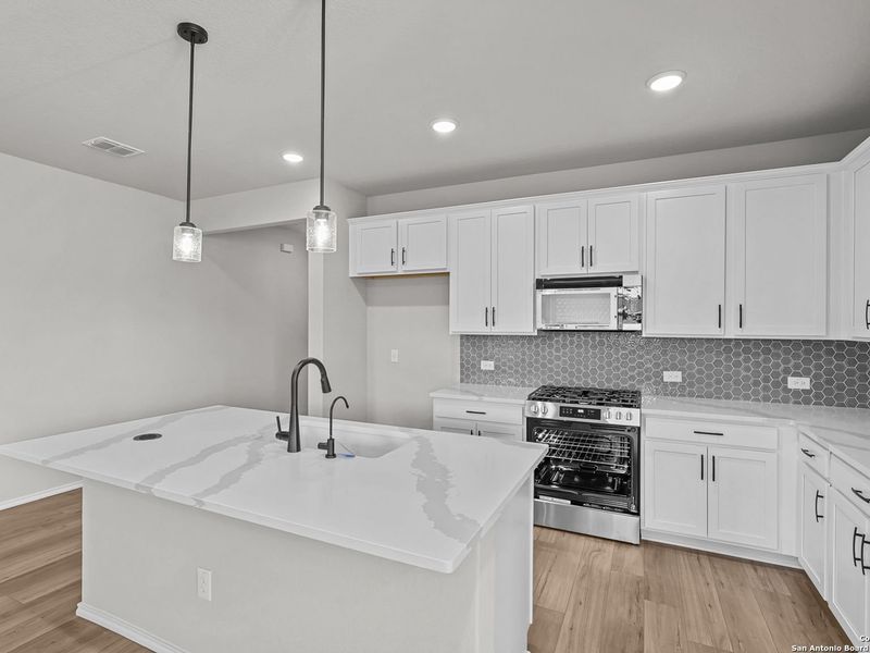 Furnished interior view inside a new home in Comanche Ridge, San Antonio (Image 8).