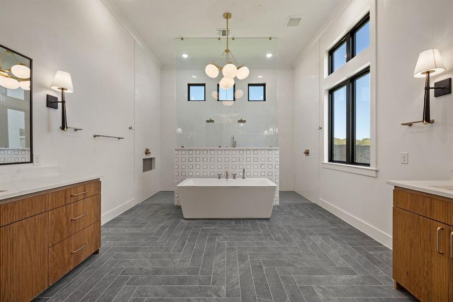 Furnished interior view inside a new home in Montclair, Prosper (Image 13). Furnished interior view inside a new home in Montclair, Prosper (Image 13).