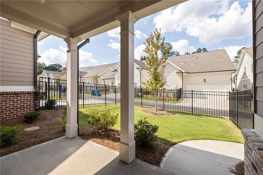 Furnished interior view inside a new home in Evanshire Single Family, Duluth (Image 16). Furnished interior view inside a new home in Evanshire Single Family, Duluth (Image 16).