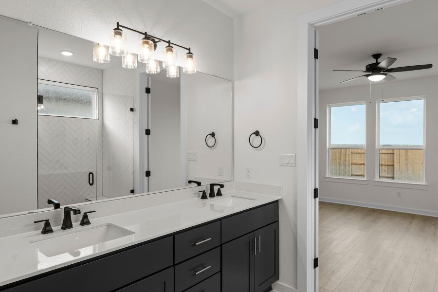 Furnished interior view inside a new home in Lariat, Liberty Hill (Image 15).