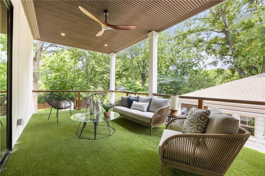 Exterior details and patio area of a home in , Atlanta (Image 37). Exterior details and patio area of a home in , Atlanta (Image 37).