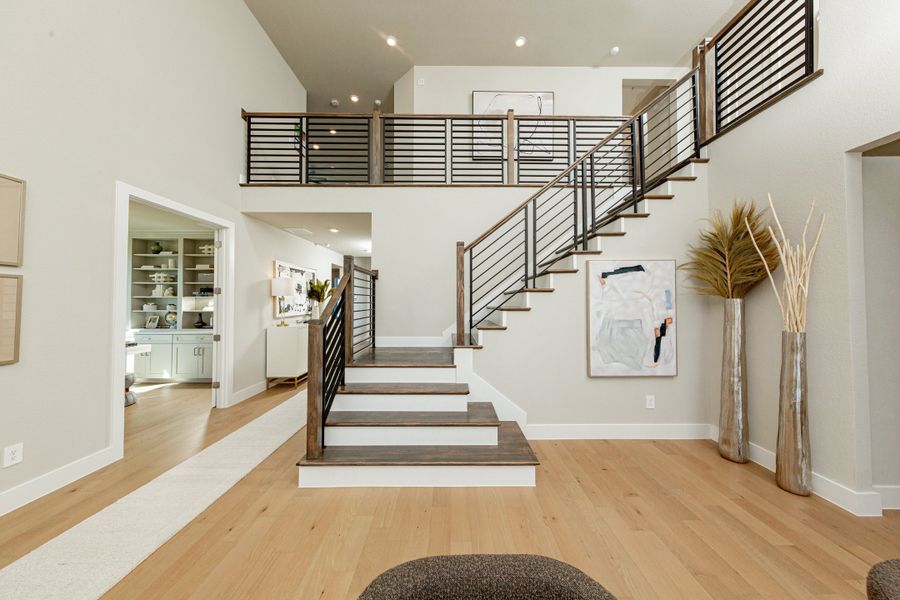 Representative furnished interior of a home built from the Northcliffe by Beazer Homes in ARTAVIA, Conroe (Image 7). Representative furnished interior of a home built from the Northcliffe by Beazer Homes in ARTAVIA, Conroe (Image 7).