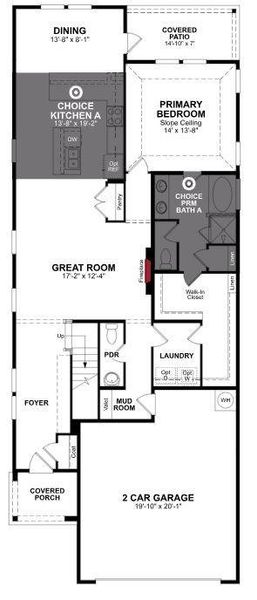 Beazer Homes Churchill Lantana Floorplan.