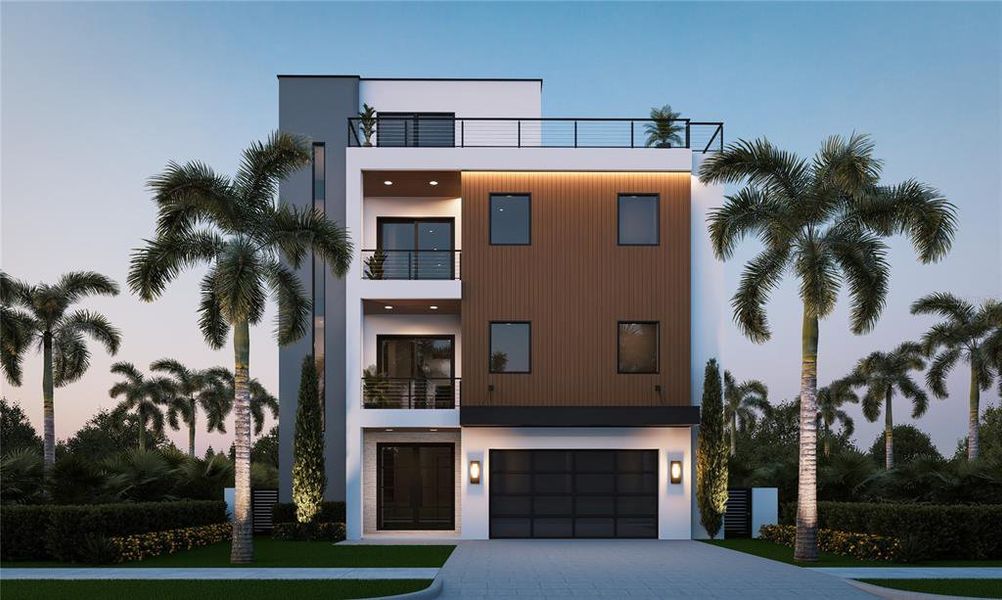 Front exterior of a new home in , Redington Shores, FL, highlighting curb appeal (Image 2).