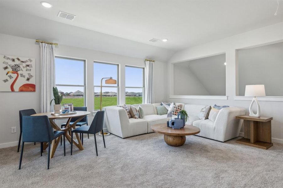 Game Room in the Winters home plan by Trophy Signature Homes  REPRESENTATIVE PHOTO