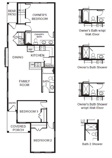 2D floor plan layout of this home in Blanco Vista, San Marcos, TX (Image 6).