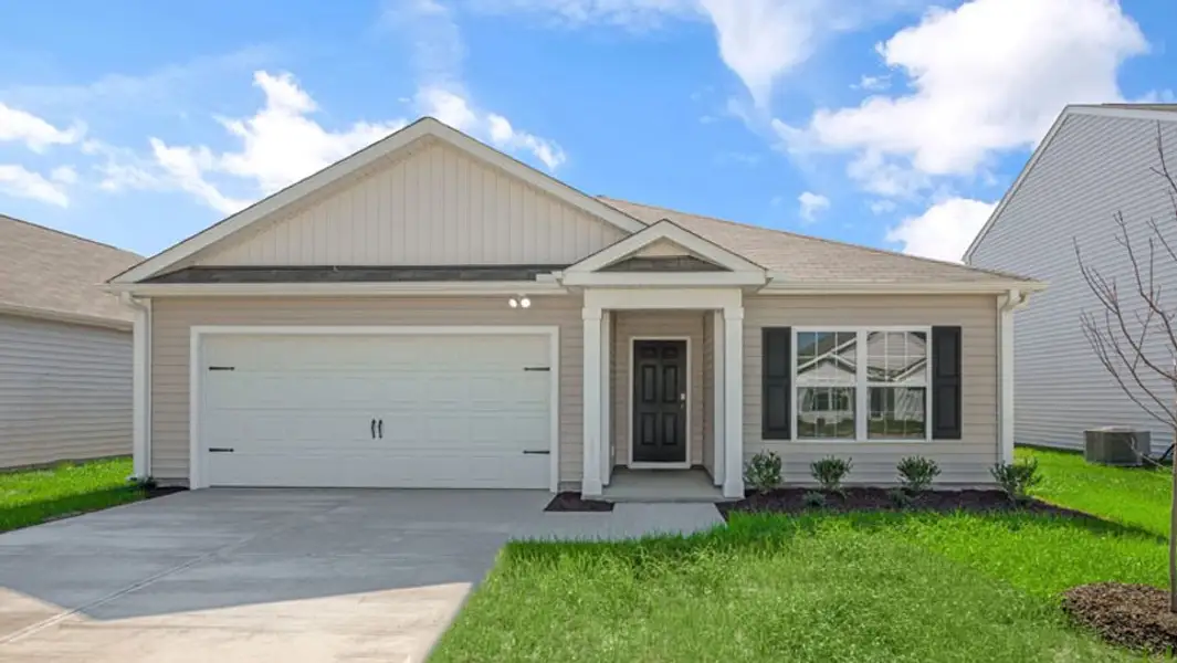 Front exterior of a new home in Madeline Farm, New Bern, NC, highlighting curb appeal (Image 2). Front exterior of a new home in Madeline Farm, New Bern, NC, highlighting curb appeal (Image 2).