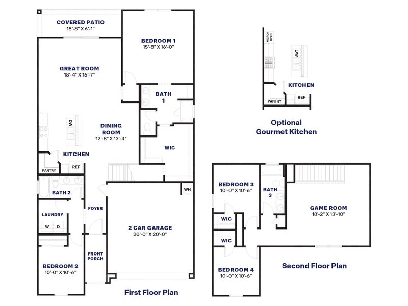 2D floor plan layout for the Mitchell by D.R. Horton in Upper Canyon, Phoenix, AZ (Image 5). 2D floor plan layout for the Mitchell by D.R. Horton in Upper Canyon, Phoenix, AZ (Image 5).