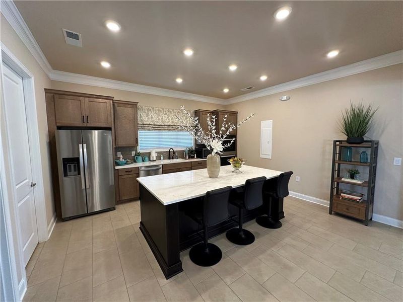 Furnished interior view inside a new home in Orchards of South Forsyth, Cumming (Image 15).