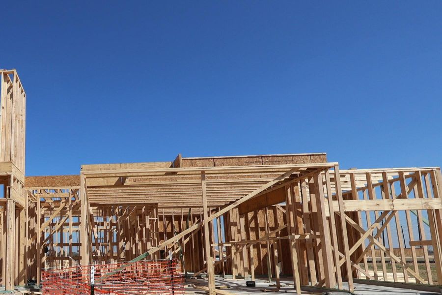 In-progress construction of a new home in Dunham Pointe, Cypress, TX (Image 24).