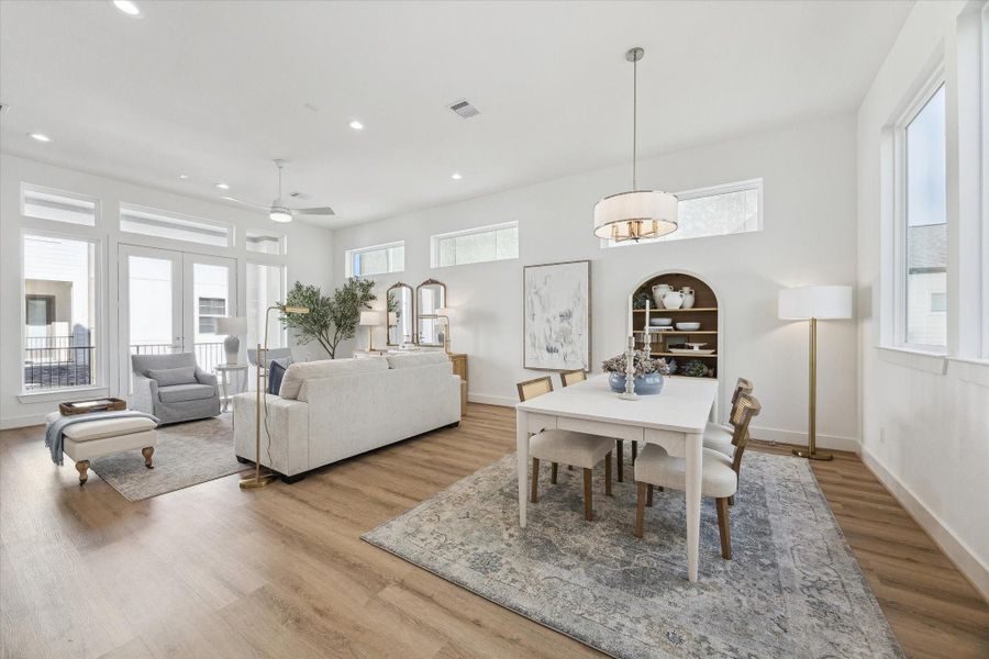 Furnished interior view inside a new home in Upland Estates, Houston (Image 15).