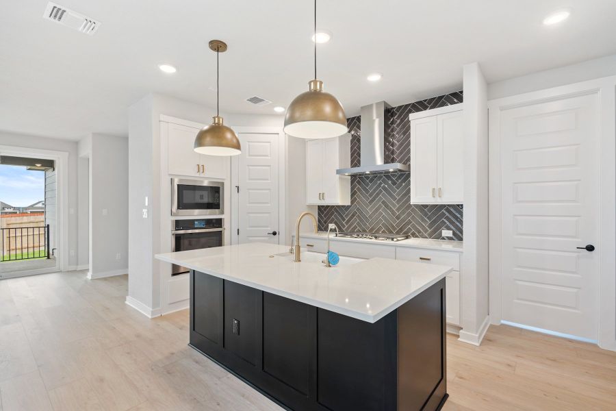 Furnished interior view inside a new home in Lariat, Liberty Hill (Image 9).