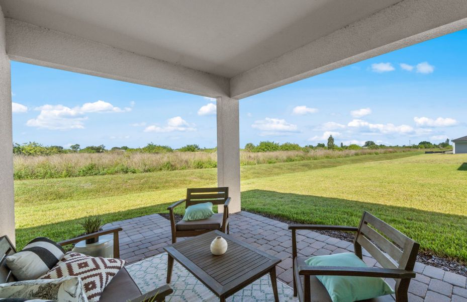 Exterior details and patio area of a home in Whispering Lakes, Lehigh Acres (Image 3). Exterior details and patio area of a home in Whispering Lakes, Lehigh Acres (Image 3).