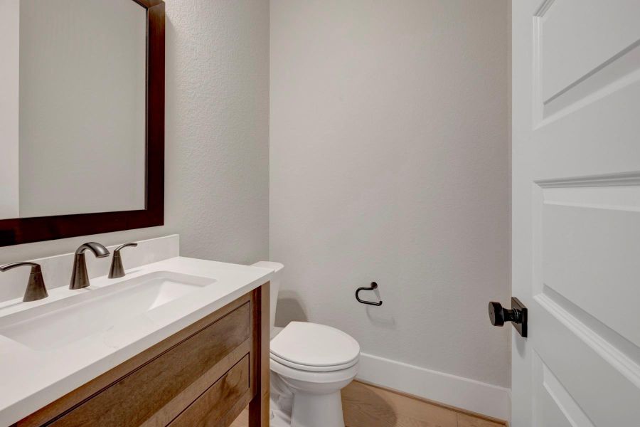 Furnished interior view inside a new home in Easthaven at Bridgeland Central - Vision Collection, Cypress (Image 3).