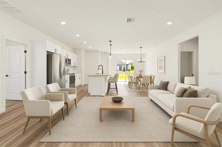 Furnished interior view inside a new home in , Ocala (Image 12). Furnished interior view inside a new home in , Ocala (Image 12).