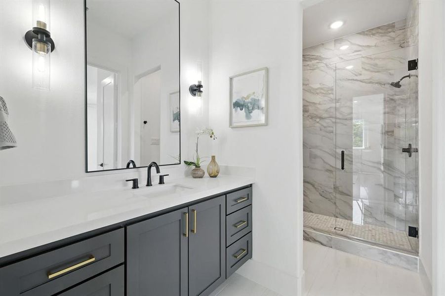 Furnished interior view inside a new home in , Dallas (Image 16). Furnished interior view inside a new home in , Dallas (Image 16).