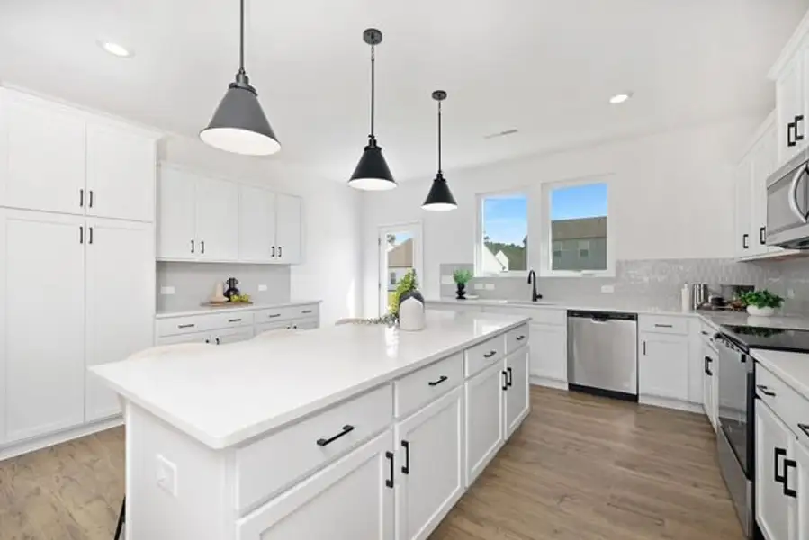 Representative furnished interior of a home built from the Dobson by True Homes in Harpers Landing, Walkertown (Image 3).