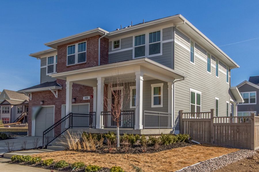 Exterior details and patio area of a home in Westerly, Erie (Image 3). Exterior details and patio area of a home in Westerly, Erie (Image 3).