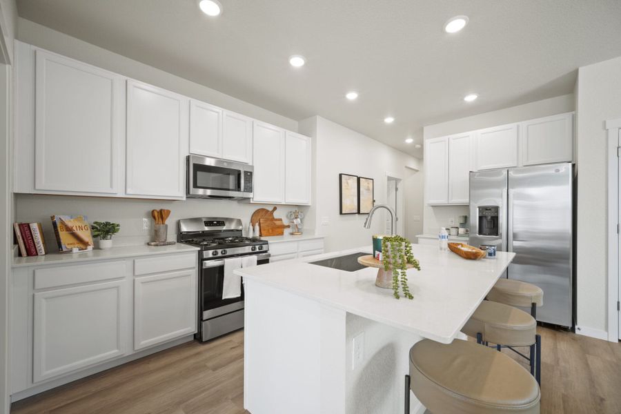 Representative furnished interior of a home built from the Carnation by View Homes in Ridge at Lorson Ranch, Colorado Springs (Image 10).