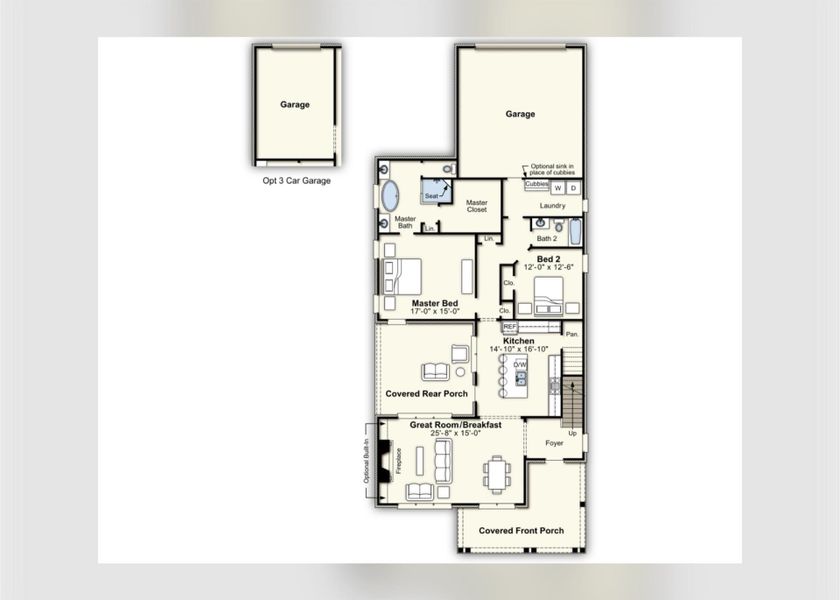 2D floor plan layout of this home in Lockwood, Collierville, TN (Image 2). 2D floor plan layout of this home in Lockwood, Collierville, TN (Image 2).