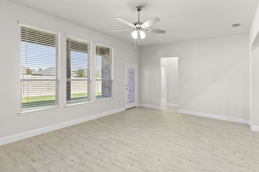 Representative exterior photo of a completed home built from the Cambridge by Impression Homes in Arcadia Trails, Balch Springs, TX (Image 12). Representative exterior photo of a completed home built from the Cambridge by Impression Homes in Arcadia Trails, Balch Springs, TX (Image 12).