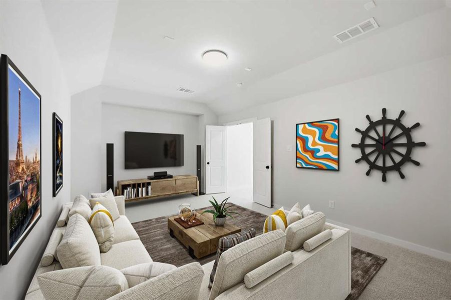 Furnished interior view inside a new home in Mosaic, Prosper (Image 13).