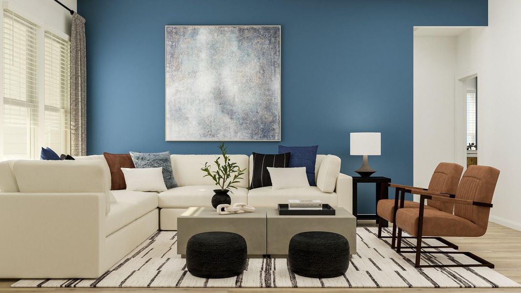 Furnished interior view inside a new home in Lively Ranch: Brookstone Collection, Georgetown (Image 13).