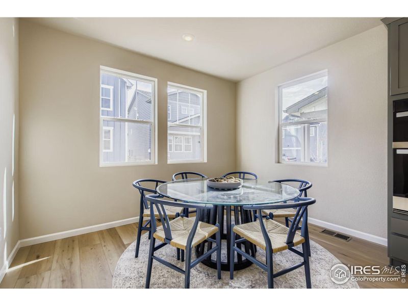 Dedicated dining space