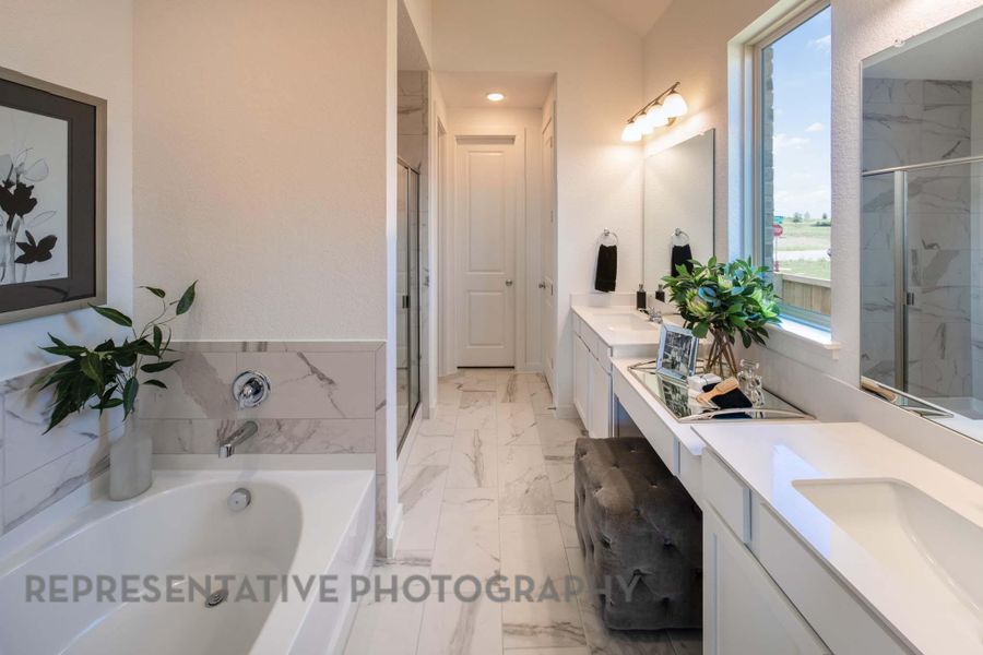 Furnished interior view inside a new home in Crosswinds, Kyle (Image 3). Furnished interior view inside a new home in Crosswinds, Kyle (Image 3).