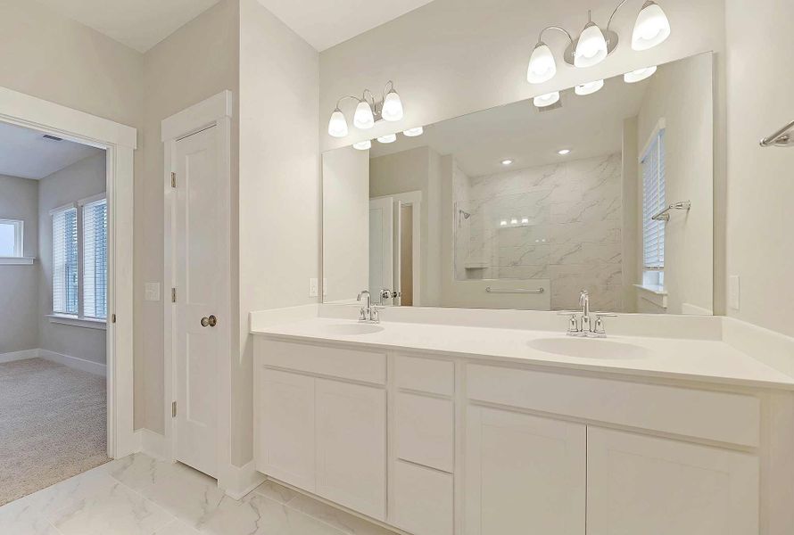 Furnished interior view inside a new home in Point Hope - Cottage Collection, Charleston (Image 17). Furnished interior view inside a new home in Point Hope - Cottage Collection, Charleston (Image 17).