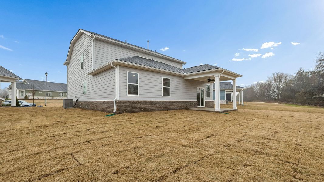 Representative exterior details of a home built from the Dijon B by D.R. Horton in Harvest Point, Spring Hill (Image 34). Representative exterior details of a home built from the Dijon B by D.R. Horton in Harvest Point, Spring Hill (Image 34).