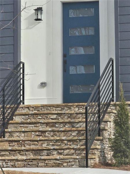 Exterior details and patio area of a home in , Scottdale (Image 21).