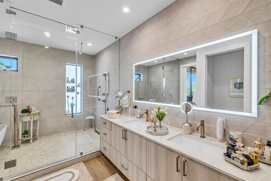 Furnished interior view inside a new home in , Miami (Image 7).