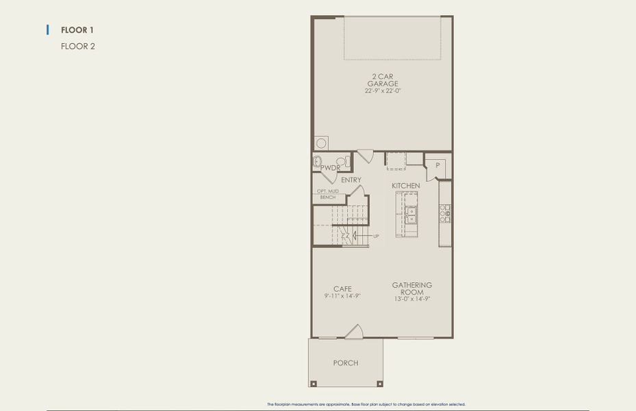 2D floor plan layout for the Asherton by Pulte Homes in Monarch on Main, Round Rock, TX (Image 7).