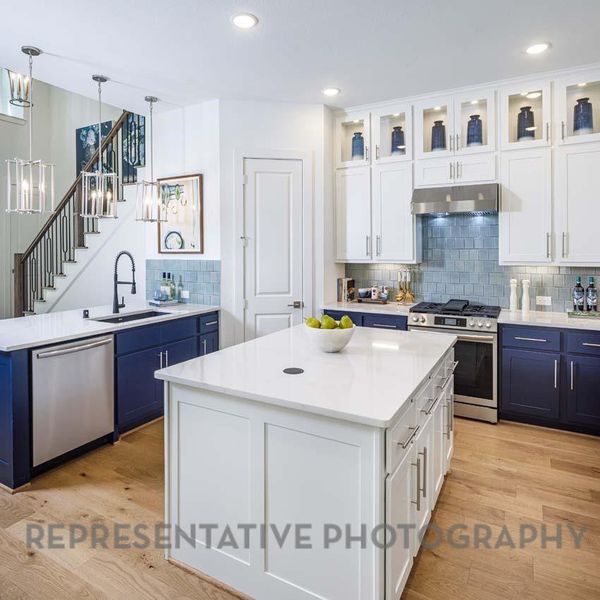 Furnished interior view inside a new home in , Cypress (Image 18).