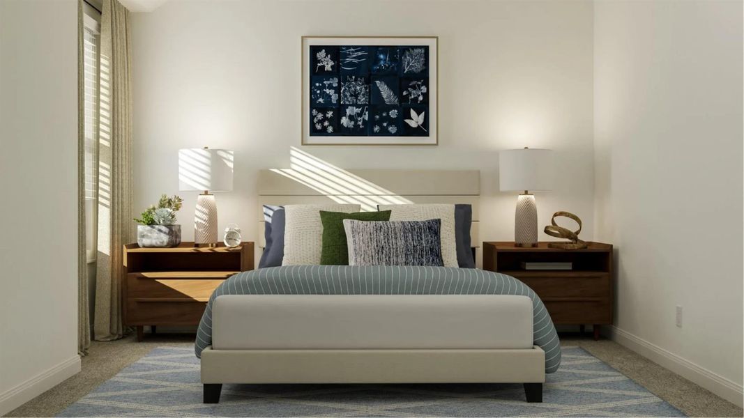 Furnished interior view inside a new home in Lively Ranch: Brookstone Collection, Georgetown (Image 24).