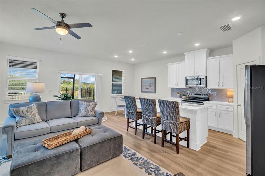 Furnished interior view inside a new home in Emerald Fields, Hudson (Image 8). Furnished interior view inside a new home in Emerald Fields, Hudson (Image 8).