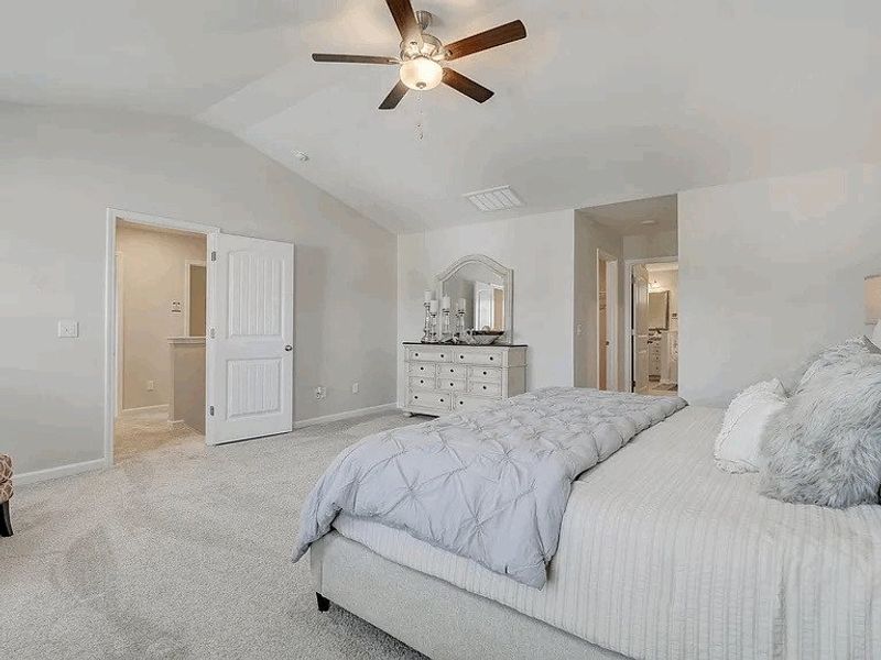 Furnished interior view inside a new home in Providence Station at Trolley Run, Aiken (Image 12).
